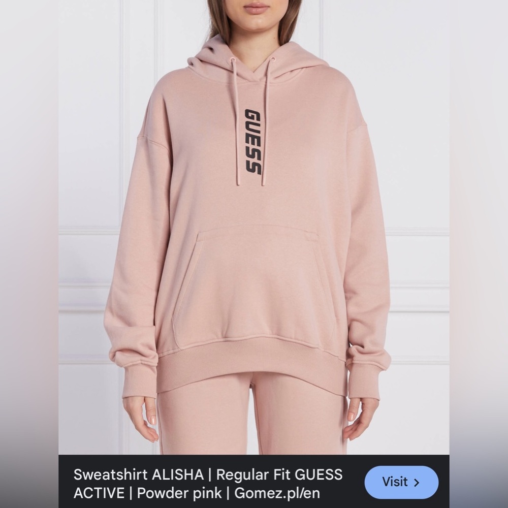 GUESS Sweatshirt Alishia Large- Powder Pink